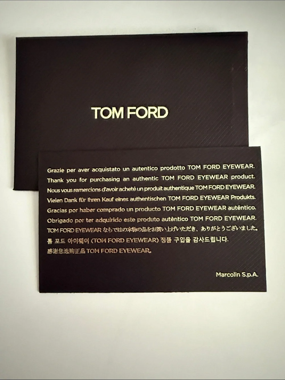 Tom Ford Gold Metal Sunglasses with Dark Brown Lenses